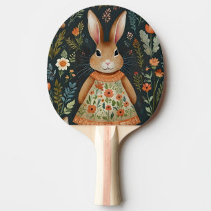 Raquete De Ping Pong Pino do Pino do Pino Magico do Springtime Bunny