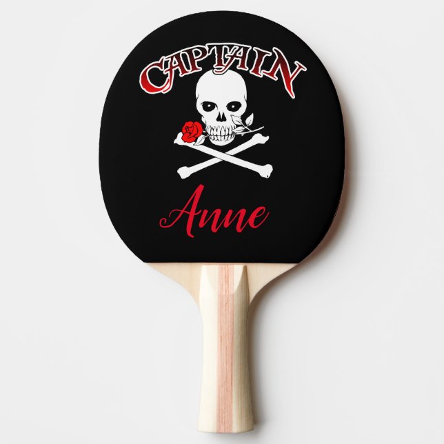 Raquete De Ping Pong Pino do pino do pino personalizado Jolly Roger (Ro (Frente)