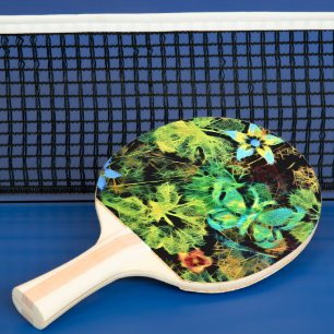 Raquete De Ping Pong Pino do Pino Pino da Borboleta e Flor Rodilius