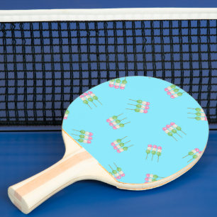 Raquete De Ping Pong Pino do Pong do Pastel Azul Anime Dango