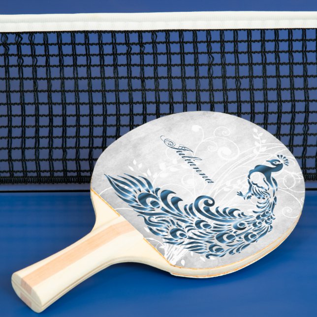 Raquete De Ping Pong Pino Ping Personalizado Ping Azul (Insitu)
