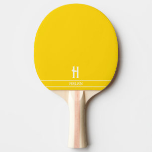 Raquete De Ping Pong Pino Pino Amarelo Brilhado Ping Pino Pino