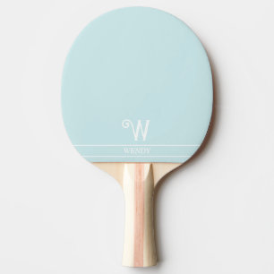 Raquete De Ping Pong Pino Pino Pino Azul Pálido Monograma
