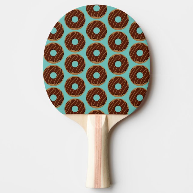 Raquete De Ping Pong Pino Pong de Rosquinha de Chocolate (Frente)