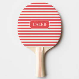 Raquete De Ping Pong Pino Pong de Stripe Vermelha Personalizado