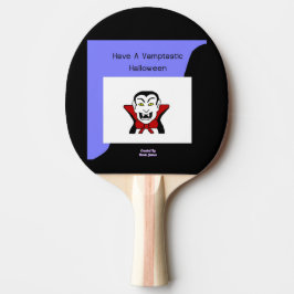 Raquete De Ping Pong Pino Pong do Halloween Vamtastizado
