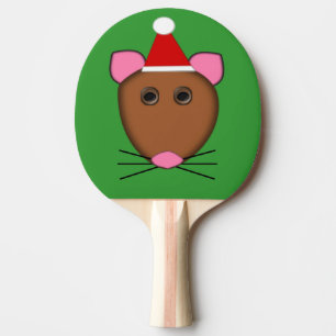 Raquete De Ping Pong Pino Pong do Mouse Feliz de Natal