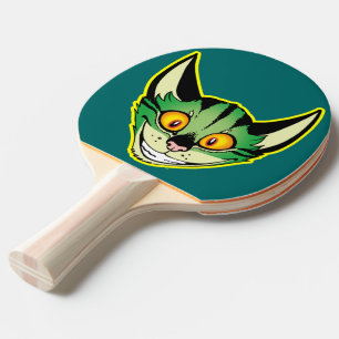 Raquete De Ping Pong Pino Pong Fluorescente de Gato