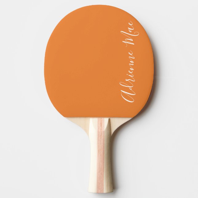 Raquete De Ping Pong Pino Pong Neon Laranja Simplesmente Personalizado (Frente)