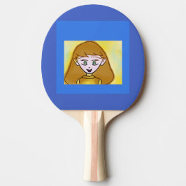 Raquete De Ping Pong Pino Pong Ping Bingo Azul