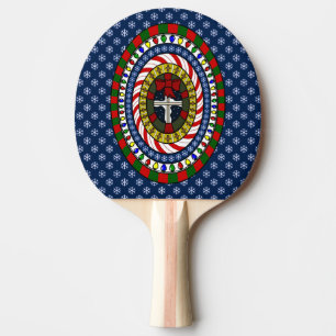 Raquete De Ping Pong Pino Pong Ping de Natal Reproduzido