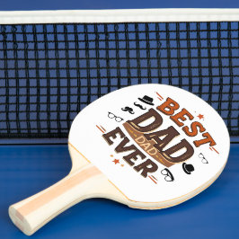 Raquete De Ping Pong Pino Pong Ping do Melhor Pai - Presente Personaliz