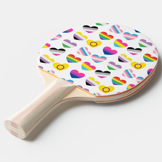 Raquete De Ping Pong Pino Pong Ping do Orgulho (Verso inclinado)