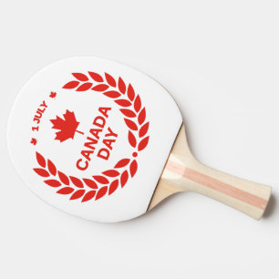 Raquete De Ping Pong Pino Pong Ping no Dia do Canadá