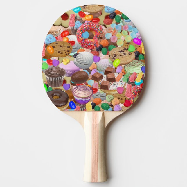 Raquete De Ping Pong Pino Pong Ping Paddle com Doçura (Frente)