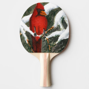 Raquete De Ping Pong Pino "Vermelho" Ping Pong Paddle