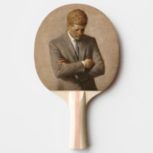 Raquete De Ping Pong Pintado John F. Kennedy White House Retrato