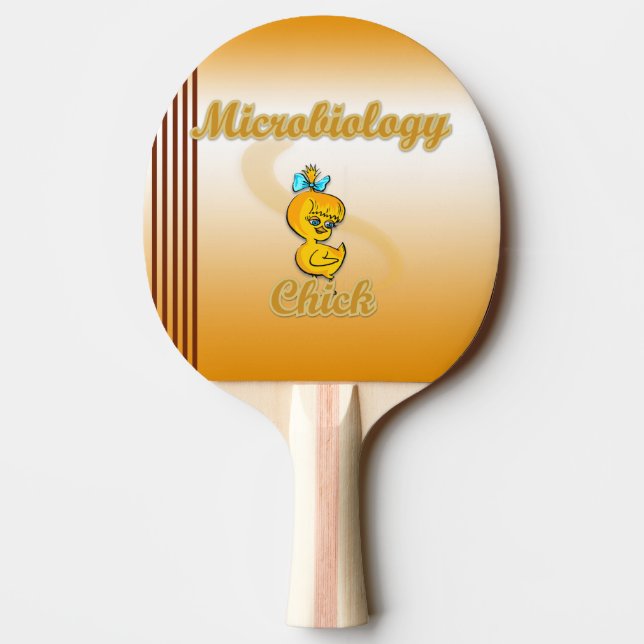 Raquete De Ping Pong Pintinho de microbiologia (Verso)