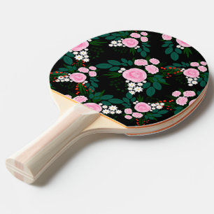 Raquete De Ping Pong Pintor branco, cor-de-rosa e cor-de-rosa elegante
