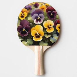 Raquete De Ping Pong Pintura a aquarela e púrpura