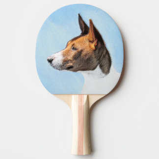 Raquete De Ping Pong Pintura Basenji - Arte Original Custa