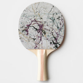 Raquete De Ping Pong Pintura Colorida de Abstrato