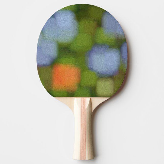 Raquete De Ping Pong Pintura de Abstrato multicores (Frente)