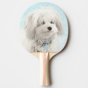 Raquete De Ping Pong Pintura de Algodão de Tulear - Arte de Cachorro Or
