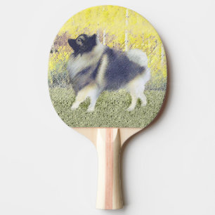 Raquete De Ping Pong Pintura de Keeshond Aspen - Arte de Cachorro Origi