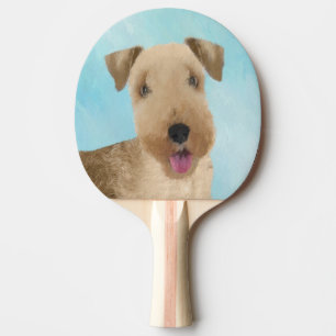 Raquete De Ping Pong Pintura de Lakeland Terrier - Arte de Cachorro Ori