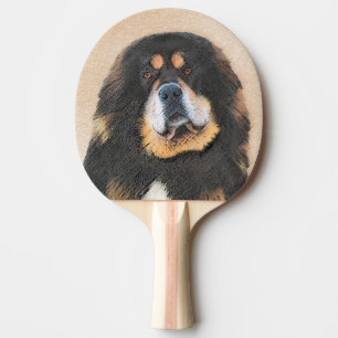 Raquete De Ping Pong Pintura de Mastiff Tibetano - Arte de Cachorro Ori