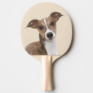 Raquete De Ping Pong Pintura em Greyhound Italiano - Arte de Cachorro O