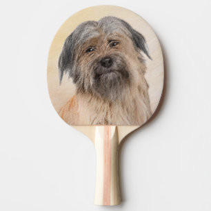 Raquete De Ping Pong Pintura em Pastor Pirenéus - Arte Cachorro Origina