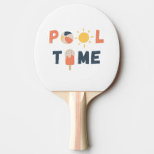 piscina. raquetes de ping-pong