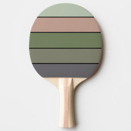 Raquete De Ping Pong Pistachio Nut Shell Green Peach Stripes