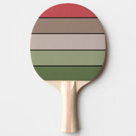 Raquete De Ping Pong Pistachio Nut Shell Green Red Stripes