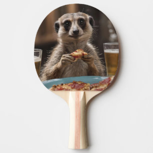Raquete De Ping Pong "Pizza e Portas: Quebra perfeita de lanche de um M