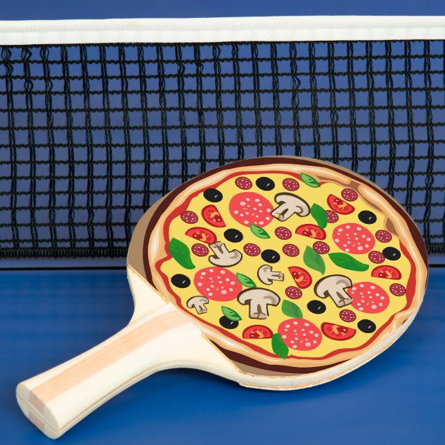 RAQUETE DE PING PONG PIZZA FUNNY PING PONG PADDLE (Insitu)