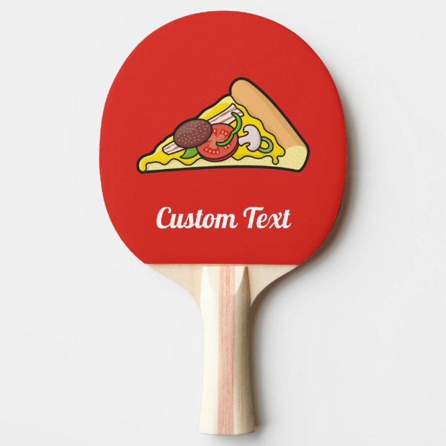 Raquete De Ping Pong Pizza Slice (Frente)