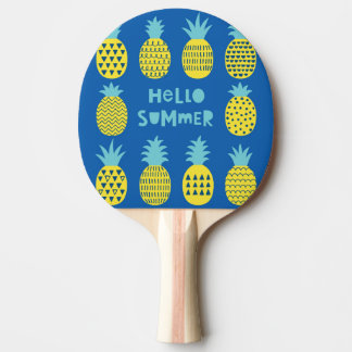 Raquete De Ping Pong Placa de colheita de abacaxi divertida Design