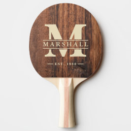 Raquete De Ping Pong Placa de Corte Usada com Sobreposição de Monograma