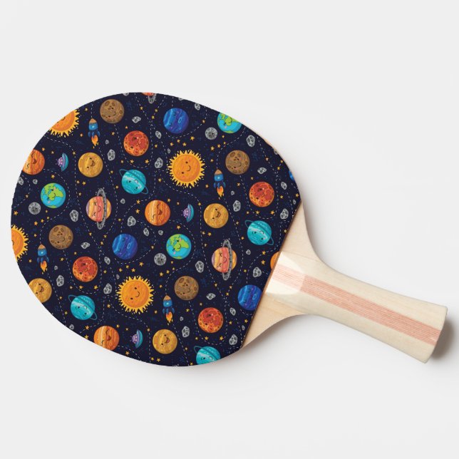Raquete De Ping Pong Planetas felizes Ping Pong Paddle (Lateral)