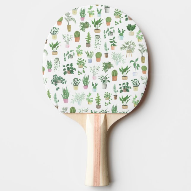 Raquete De Ping Pong Plantita House Plantas e Potes (Frente)
