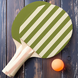Raquete De Ping Pong Polo Listrado e Sólido Verde Salgueiro
