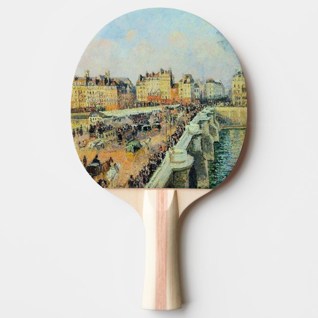 Raquete De Ping Pong Pont Neuf, Tarde, Sunlight Camille Pissarro (Frente)