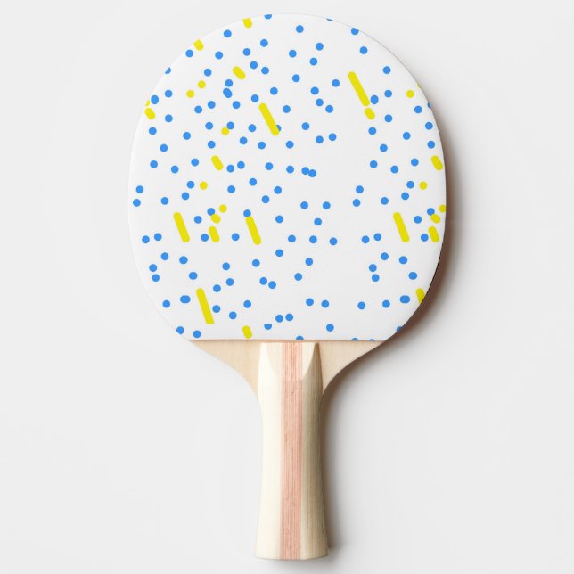 Raquete De Ping Pong Pontos azuis (Frente)