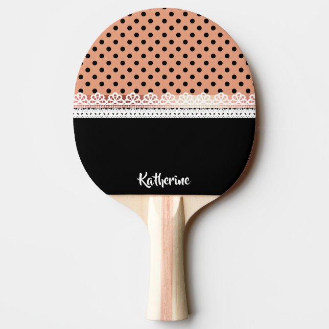 Raquete De Ping Pong Pontos bonitos (Verso)