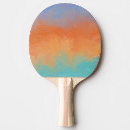Raquete De Ping Pong Pôr do sol retrô
