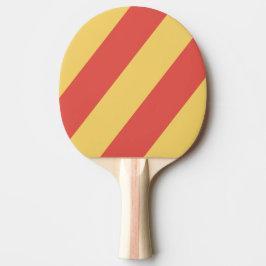Raquete De Ping Pong Pôr do Sol Retro Surf Três Listras Negritadas