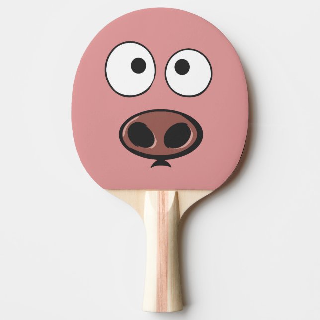 Raquete De Ping Pong Porco Engraçado (Frente)